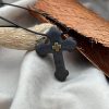 Pravoslavni krstić od fosilnog hrasta i krstića od pozlate - Image 2