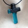Krstić - tirkizna epoxy smola i fosilni hrast - Image 3
