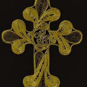 Magnet Krst od srmenog konca