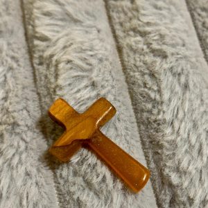 Ćilibarni krstić – Šljiva & Epoksi